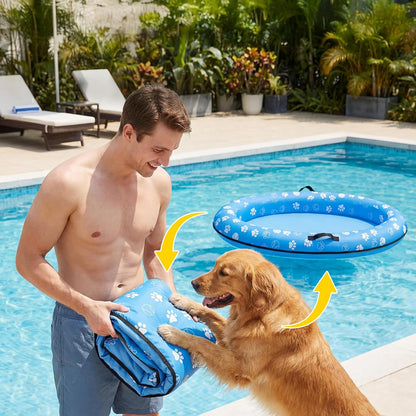 Inflatable Dog Pool Float for dogs